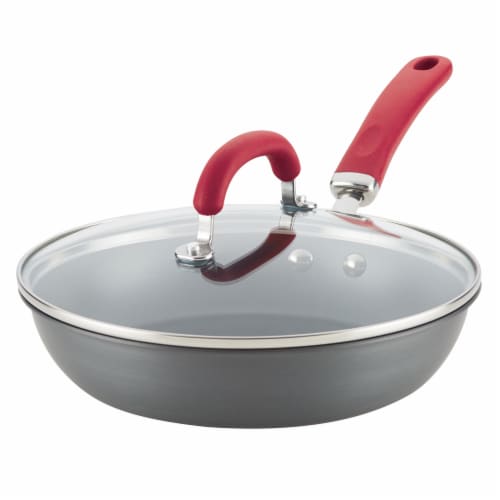 Rachael Ray Create Delicious Nonstick Deep Frying Pan - Gray Perspective: front