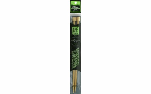 Clover Bamboo No. 9 Knitting Needle Perspective: front
