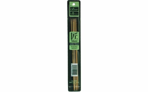 Clover Takumi Bamboo Double Point Knitting Needles 7 5/Pkg-Size 0/2mm