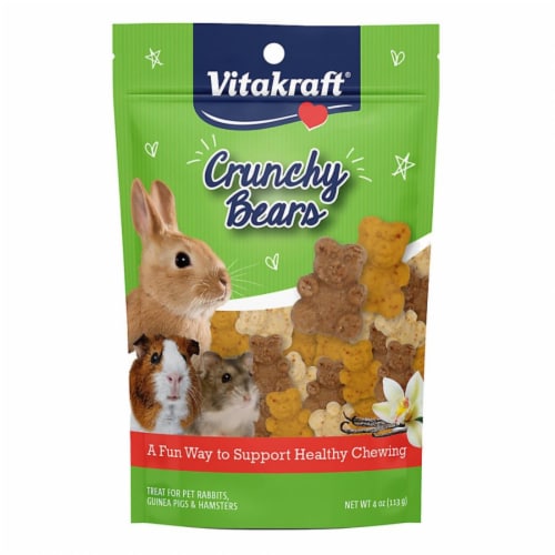 Vitakraft Crunchy Bears Small Animal Treat Perspective: front
