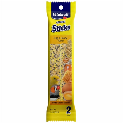 Vitakraft Crunch Sticks Egg & Honey Flavor for Canaries and Finches Vitakraft Crunch Sticks Egg & Honey Flavor for Canaries and Finches