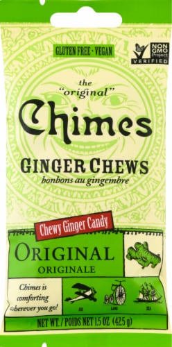 Chimes Original Ginger Chews Perspective: front