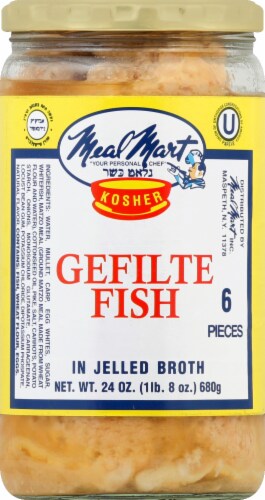 Meal Mart Jarred Gefilte Fish Perspective: front