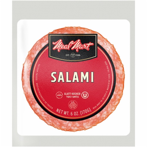 Meal Mart Kosher Deli Sliced Beef Salami Perspective: front