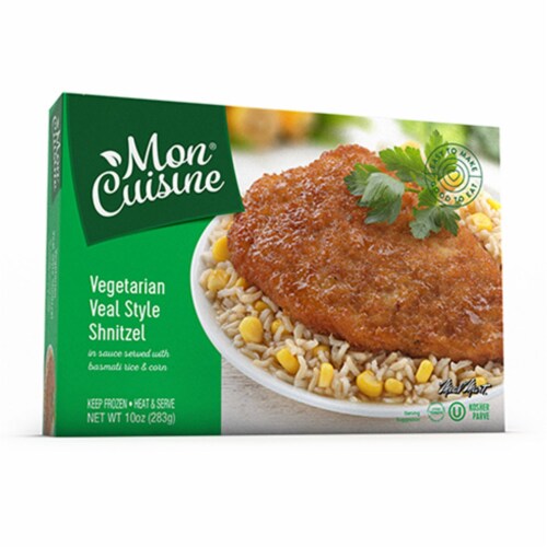 Mon Cuisine Vegetarian Veal Style Schnitzel Perspective: front
