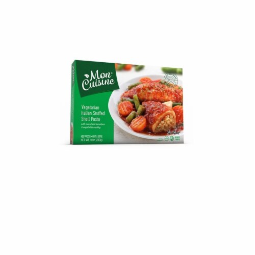 Mon Cuisine Vegetarian Italian Stuffed Shell Pasta Perspective: front