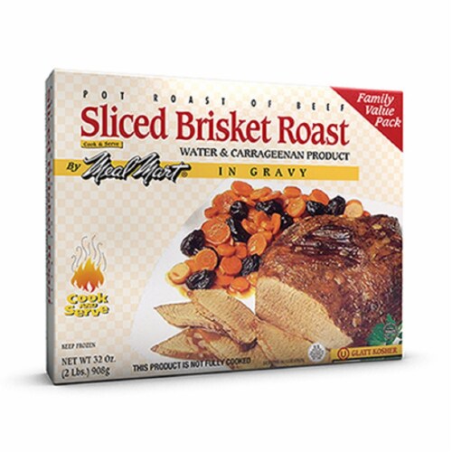 Meal Mart Kosher Family Pack Frozen Brisket Roast Perspective: front