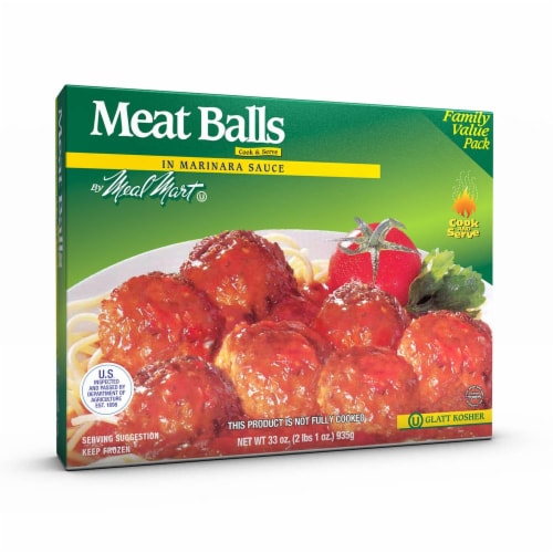 Meal Mart® Meat Balls In Marinara Sauce Family Pack Frozen Meal Perspective: front