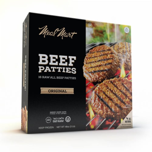 Meal Mart Original Beef Patties Perspective: front