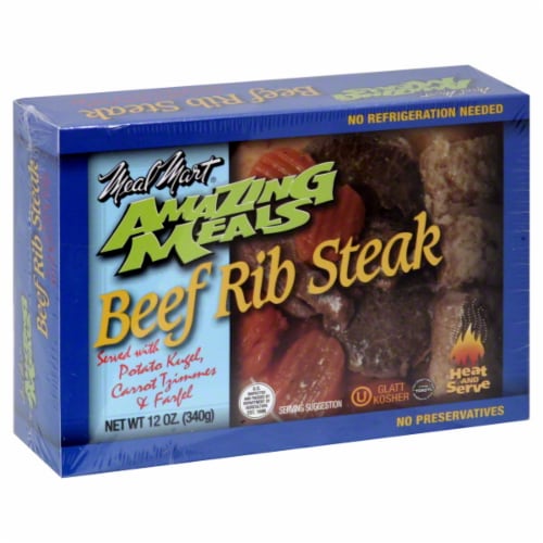 Meal Mart Amazing Meals Beef Rib Steak Perspective: front