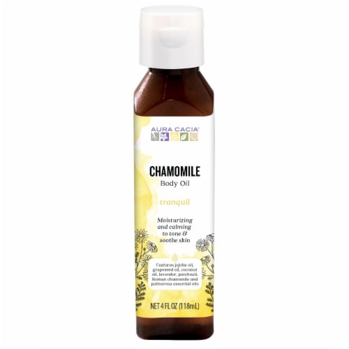 Aura Cacia® Tranquil Chamomile Aromatherapy Body Oil Perspective: front