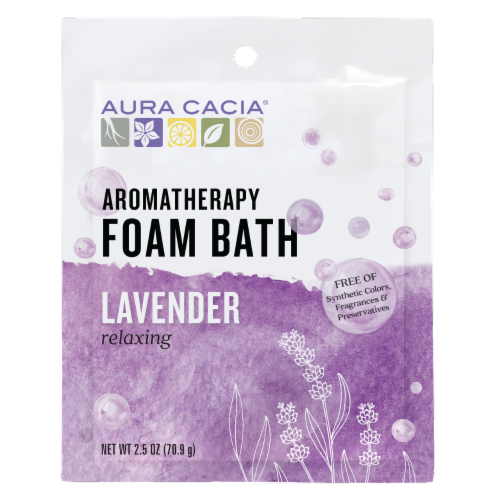 Aura Cacia Relaxing Lavender Mineral Bath Perspective: front