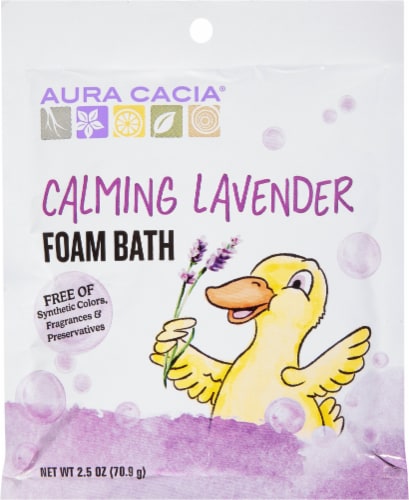 Aura Cacia Lavender Foam Baby Bath Perspective: front