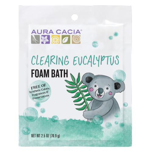 Aura Cacia Clearing Eucalyptus Bath Foam Perspective: front