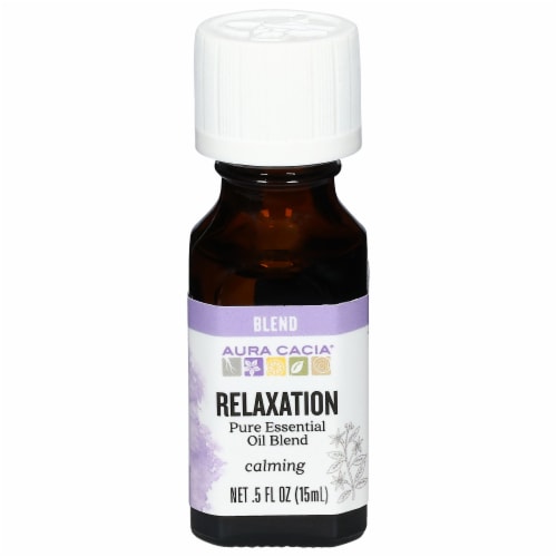 Aura Cacia Relaxation Essential Oil Perspective: front