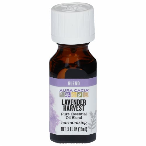 Aura Cacia® Lavender Harvest Essential Oil Perspective: front