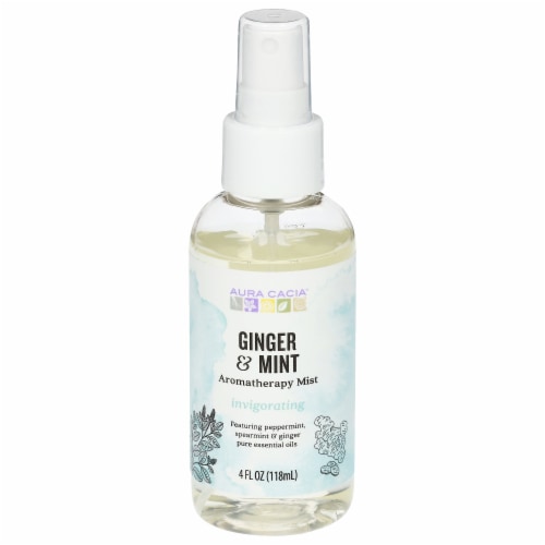 Aura Cacia Aroma Mist Ginger Mint Perspective: front