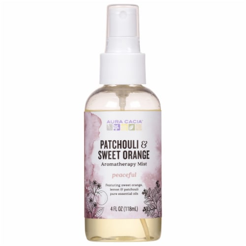 Aura Cacia Patchouli & Orange Aromatherapy Mist Perspective: front