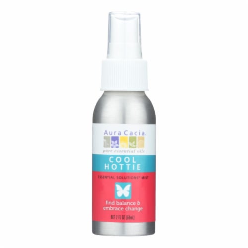 Aura Cacia Cool Hottie Essential Oil Mist Perspective: front