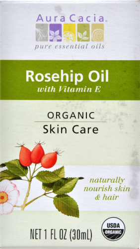 Aura Cacia Organic Rosehip Oil Perspective: front