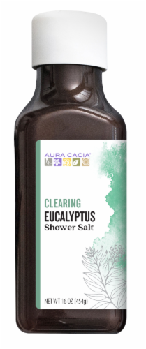Aura Cacia Clearing Eucalyptus Shower Salt Perspective: front