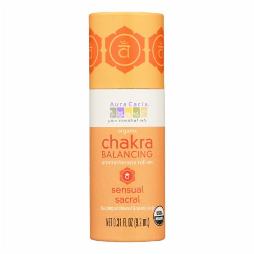 Aura Cacia Chakra Balancing Sensual Sacral Roll On Perspective: front