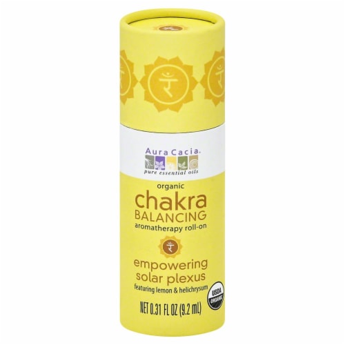 Aura Cacia Chakra Balancing Empowering Solar Plexus Roll On Perspective: front