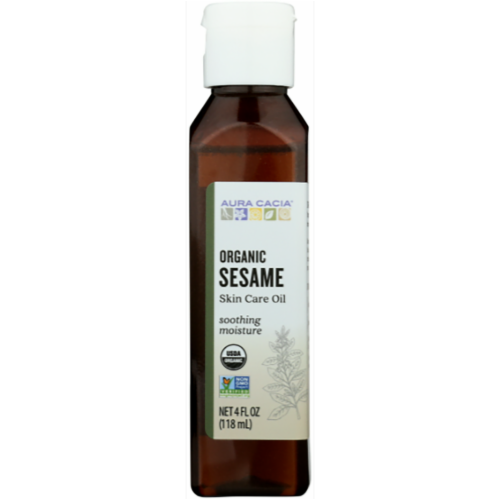 Aura Cacia Organic Sesame Oil Perspective: front