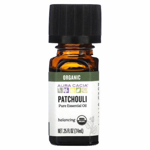 Aura Cacia® Organic Patchouli Oil Perspective: front