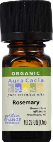 Aura Cacia Organic Rosemary Oil Perspective: front