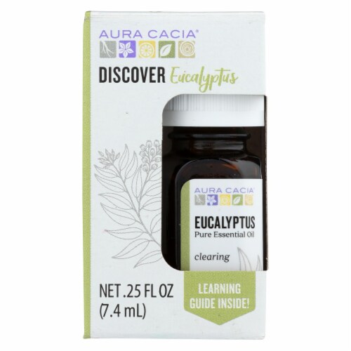 Aura Cacia  Discover Eucalyptus Pure Essential Oil Perspective: front