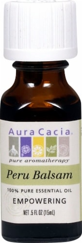 Aura Cacia Peru Balsam Pure Essential Oil Perspective: front