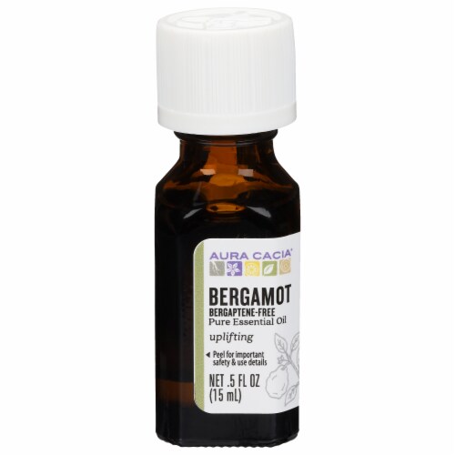 Aura Cacia® Organic Bergamot Essential Oil Perspective: front