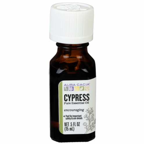 Aura Cacia® Cypress Pure Essential Oil Perspective: front