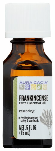 Aura Cacia Frankincense Essential Oil Perspective: front
