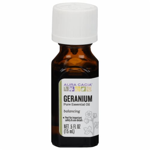 Aura Cacia Geranium Oil Perspective: front