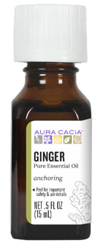Aura Cacia Ginger Essential Oil Perspective: front