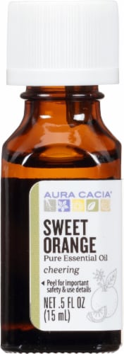 Aura Cacia® Sweet Orange Essential Oil Perspective: front