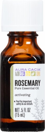 Aura Cacia Rosemary Essential Oil Perspective: front