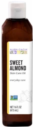 Aura Cacia Nurturing Sweet Almondy Skin Care Oil Perspective: front