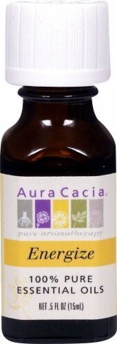 Aura Cacia Energize Pure Essential Oil Perspective: front