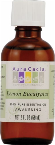 Aura Curia Lemon Eucalyptus Pure Essential Oil Perspective: front
