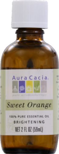Aura Cacia Sweet Orange Essential Oil Perspective: front