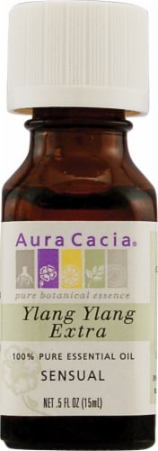Aura Cacia Sensual Ylang Ylang Pure Essential Oil Perspective: front