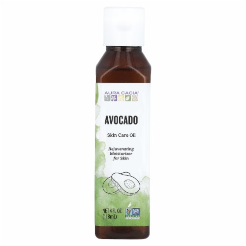Aura Cacia Avocado Skin Care Oil Perspective: front