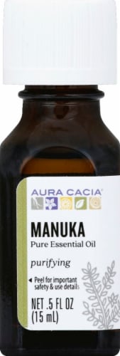 Aura Cacia Manuka Pure Essential Oil Perspective: front