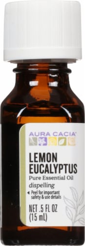 Aura Cacia Lemon Eucalyptus Awakening 100% Pure Essential Oil Perspective: front