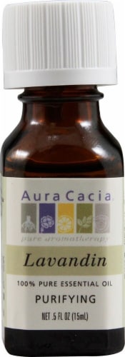 Aura Cacia Lavandin Pure Essential Oil Perspective: front
