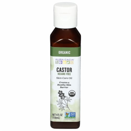 Aura Cacia® Castor Skin Care Oil Perspective: front