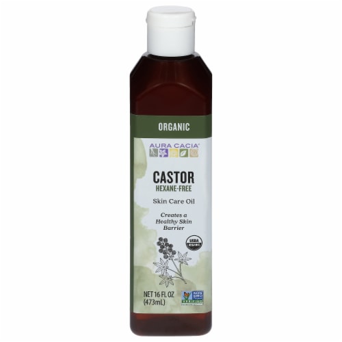 Aura Cacia Organic Castor Oil Skin Care Perspective: front